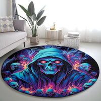 Reaper Skull Round Carpet When I Was Born The Devil Said Oh Shit Competition