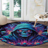 Reaper Skull Round Carpet When I Was Born The Devil Said Oh Shit Competition