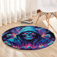 Reaper Skull Round Carpet When I Was Born The Devil Said Oh Shit Competition