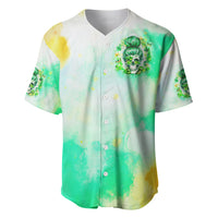 Irish Skull Baseball Jersey Oho Lucky Mama - Wonder Print Shop