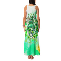 Irish Skull Family Matching Tank Maxi Dress and Hawaiian Shirt Oho Lucky Mama - Wonder Print Shop
