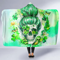 Irish Skull Hooded Blanket Oho Lucky Mama