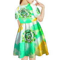 Irish Skull Kid Short Sleeve Dress Oho Lucky Mama - Wonder Print Shop