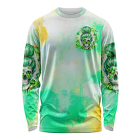 Irish Skull Long Sleeve Shirt Oho Lucky Mama - Wonder Print Shop