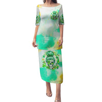 Irish Skull Puletasi Oho Lucky Mama - Wonder Print Shop