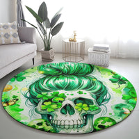 Irish Skull Round Carpet Oho Lucky Mama