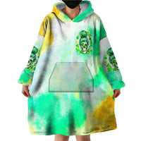 Irish Skull Wearable Blanket Hoodie Oho Lucky Mama - Wonder Print Shop