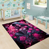 Witch Skull Area Rug They Whispered To Her You Cannot Withstand The Storm - Wonder Print Shop