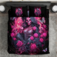 Witch Skull Bedding Set They Whispered To Her You Cannot Withstand The Storm - Wonder Print Shop