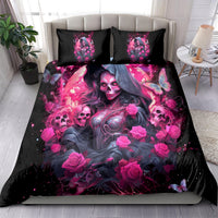 Witch Skull Bedding Set They Whispered To Her You Cannot Withstand The Storm - Wonder Print Shop