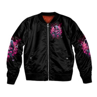 Witch Skull Bomber Jacket They Whispered To Her You Cannot Withstand The Storm - Wonder Print Shop