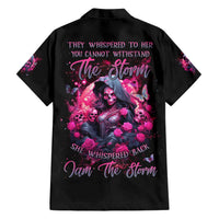Witch Skull Hawaiian Shirt They Whispered To Her You Cannot Withstand The Storm - Wonder Print Shop