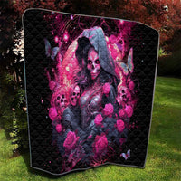 Witch Skull Quilt They Whispered To Her You Cannot Withstand The Storm - Wonder Print Shop