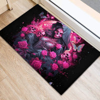 Witch Skull Rubber Doormat They Whispered To Her You Cannot Withstand The Storm - Wonder Print Shop