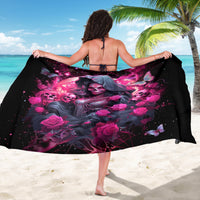 Witch Skull Sarong They Whispered To Her You Cannot Withstand The Storm - Wonder Print Shop