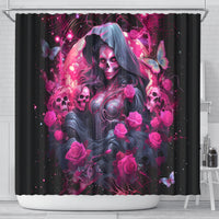 Witch Skull Shower Curtain They Whispered To Her You Cannot Withstand The Storm