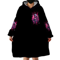 Witch Skull Wearable Blanket Hoodie They Whispered To Her You Cannot Withstand The Storm - Wonder Print Shop