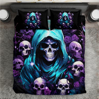 Reaper Skull Bedding Set Don't Try To Figure Me Out - Wonder Print Shop