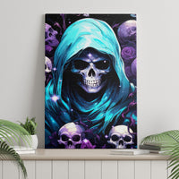 Reaper Skull Canvas Wall Art Don't Try To Figure Me Out - Wonder Print Shop