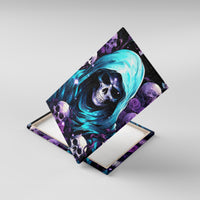 Reaper Skull Canvas Wall Art Don't Try To Figure Me Out - Wonder Print Shop