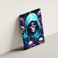 Reaper Skull Canvas Wall Art Don't Try To Figure Me Out - Wonder Print Shop