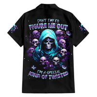 Reaper Skull Family Matching Puletasi and Hawaiian Shirt Don't Try To Figure Me Out - Wonder Print Shop