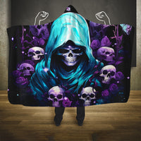 Reaper Skull Hooded Blanket Don't Try To Figure Me Out