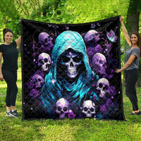 Reaper Skull Quilt Don't Try To Figure Me Out - Wonder Print Shop