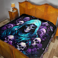 Reaper Skull Quilt Don't Try To Figure Me Out - Wonder Print Shop