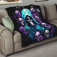 Reaper Skull Quilt Don't Try To Figure Me Out - Wonder Print Shop