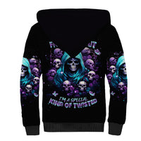 Reaper Skull Sherpa Hoodie Don't Try To Figure Me Out - Wonder Print Shop