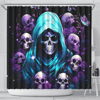 Reaper Skull Shower Curtain Don't Try To Figure Me Out