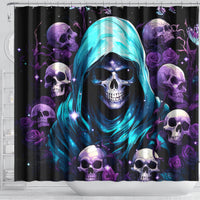 Reaper Skull Shower Curtain Don't Try To Figure Me Out