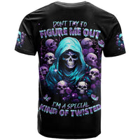 Reaper Skull T Shirt Don't Try To Figure Me Out - Wonder Print Shop