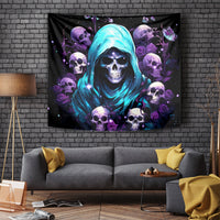 Reaper Skull Tapestry Don't Try To Figure Me Out - Wonder Print Shop