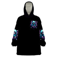 Reaper Skull Wearable Blanket Hoodie Don't Try To Figure Me Out - Wonder Print Shop