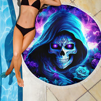 Rose Skull Beach Blanket If My Mouth Doesn't Say It - Wonder Print Shop