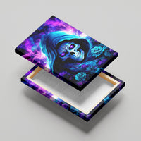 Rose Skull Canvas Wall Art If My Mouth Doesn't Say It - Wonder Print Shop
