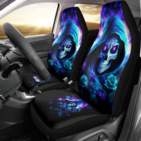 Rose Skull Car Seat Cover If My Mouth Doesn't Say It - Wonder Print Shop