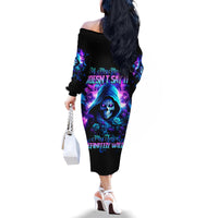 Rose Skull Family Matching Off Shoulder Long Sleeve Dress and Hawaiian Shirt If My Mouth Doesn't Say It - Wonder Print Shop