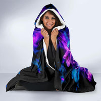 Rose Skull Hooded Blanket If My Mouth Doesn't Say It