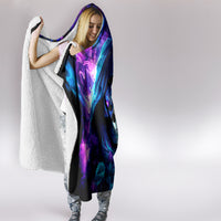 Rose Skull Hooded Blanket If My Mouth Doesn't Say It