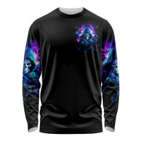 Rose Skull Long Sleeve Shirt If My Mouth Doesn't Say It - Wonder Print Shop