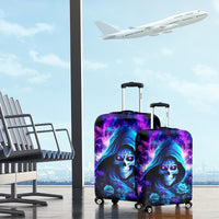 Rose Skull Luggage Cover If My Mouth Doesn't Say It - Wonder Print Shop