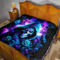 Rose Skull Quilt If My Mouth Doesn't Say It - Wonder Print Shop