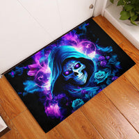 Rose Skull Rubber Doormat If My Mouth Doesn't Say It - Wonder Print Shop