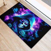 Rose Skull Rubber Doormat If My Mouth Doesn't Say It - Wonder Print Shop