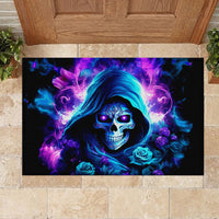 Rose Skull Rubber Doormat If My Mouth Doesn't Say It - Wonder Print Shop