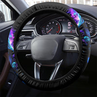 Rose Skull Steering Wheel Cover If My Mouth Doesn't Say It - Wonder Print Shop
