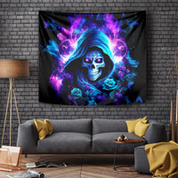 Rose Skull Tapestry If My Mouth Doesn't Say It - Wonder Print Shop